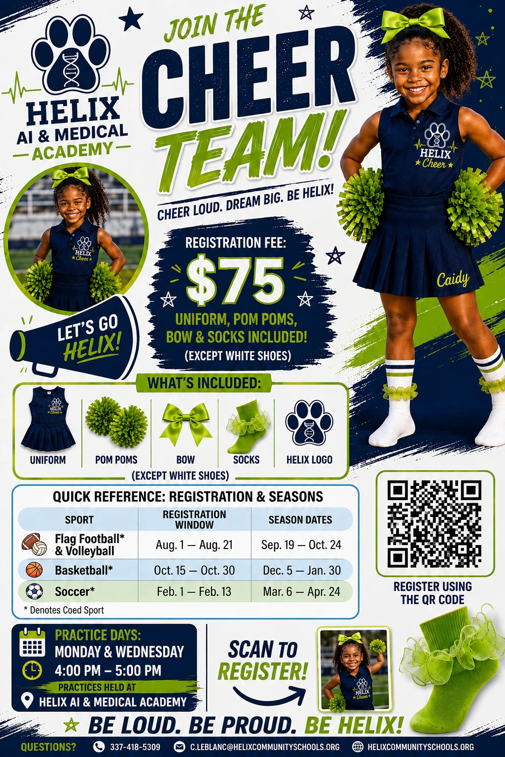 Graphic for HAIMA Cheer Tryouts